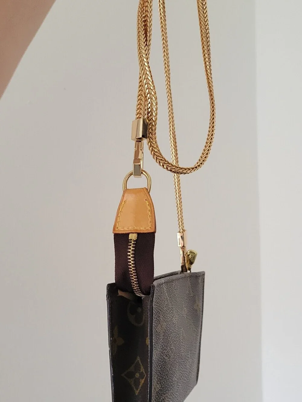 Authentic Louis Vuitton Brown Monogram Pouch - Picture 8 of 15